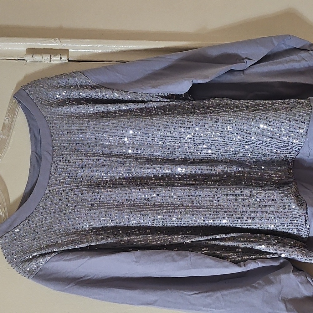 Ashley Stewart Sequin Sweatshirt